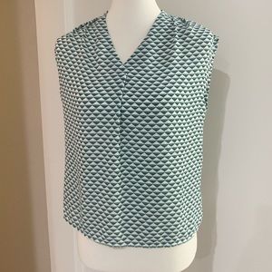 Banana Republic turquoise sleeveless blouse